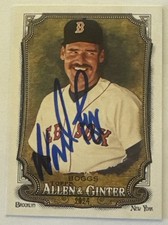 WADE BOGGS 2024 TOPPS ALLE & GINTER AUTOGRAPHED SIGNED # 111 BOSTON RED SOX HOF