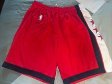 Vintage 90s Nike New Jersey Nets NBA Rewind 1980 Stars Red Shorts Men  s Size XL