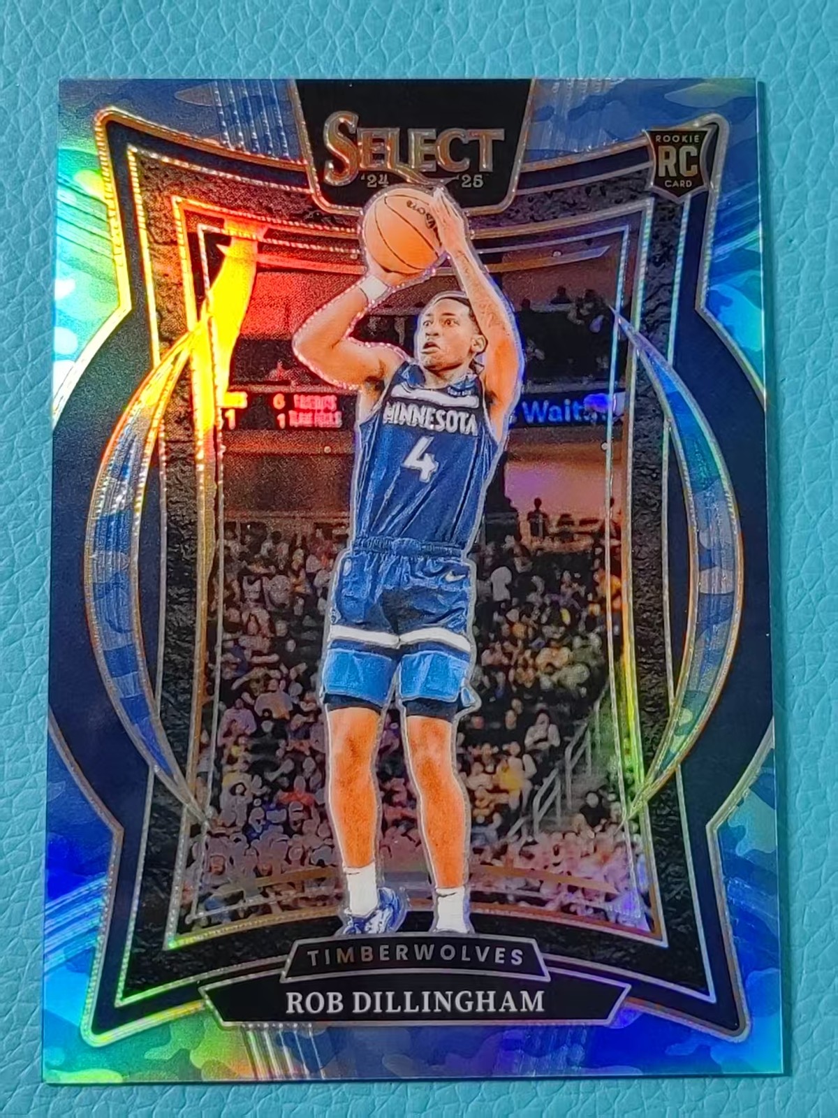 Rob Dillingham 2024-25 Panini Select 36/99 Blue Camo Concourse RC #84