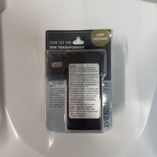 Hampton Bay 4 In. Plug In Low-Voltage Landscape Transformer 15V in Matte Black