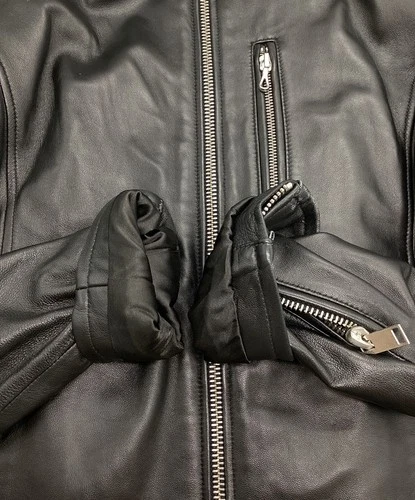 JACKROSE Single Leather Riders Jacket Men's Size 3 Black image 5