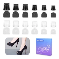 12 Pairs 6 Sizes Heel Protective Heel Caps,High Heel Protectors Tip Covers, N...