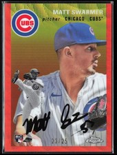 2023 Topps Chrome Platinum Anniversary Orange Refractor #29 Matt Swarmer Cubs RC