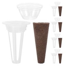 15 Pcs Hydroponic Grow Basket Kit Plant Pot and Humidity Dome Set 0.56 per sponge