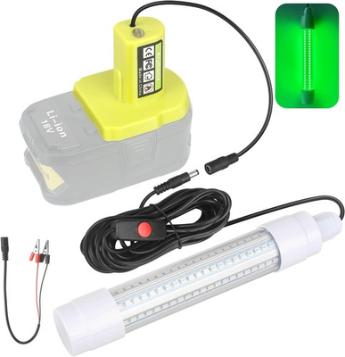 #ad Underwater Green Fishing Light Compatible with Ryobi 18V ONE BatteryFishing Li $47.89