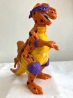 Vintage TMNT Playmates Trippy Tyrannosaurus Dinosaur with Saddle 1993 *Excellent