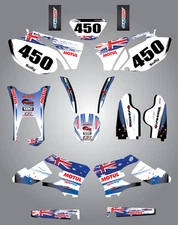 Full  Custom Graphic  Kit -AUSSIE PRIDE - Yamaha WR 450  F -  2005 - 2006