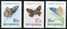 HUNGARY - 1993. Butterflies (Animal) MNH! Mi:4251-4253.