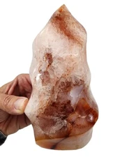 Carnelian Agate Polished Freestand Stone Madagascar 1lb 6.1oz.