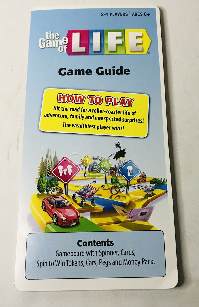 The Game of Life Game, Family Board Game, For Ages 8+, Pegs Come