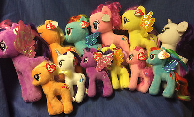 W-F-L TY   My little Pony  Auswahl 2 verschiedene Größen Pferd Stofftier  Plüsch