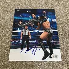 MUSTAFA ALI Signed Autograph 8x10 Photo WWE COOL BAS BECKETT B