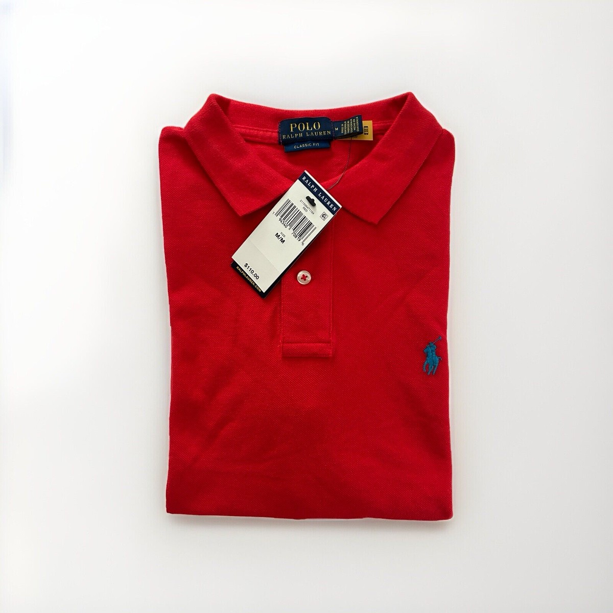 売れ筋商品|||ラルフローレン カットソー トップス レディース Women's Classic-Fit Mesh Polo Shirt Red Polo Ralph Lauren Women's Classic Fit Mesh Polo Shirt