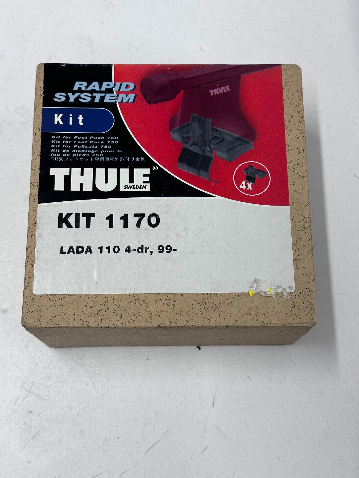 THULE FITTING KIT 1170 Fits  LADA 110, 4-dr Sedan, 99-07