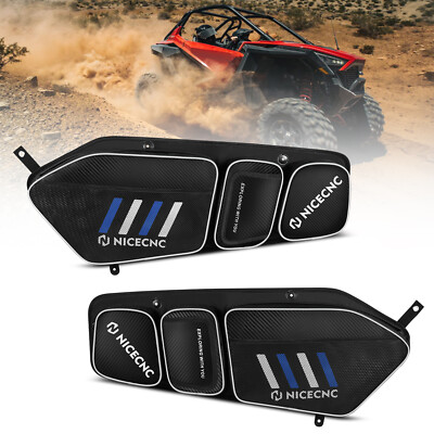 UTV Front Side Door Storage Bags w/Knee Pad For 2020-2024 Polaris RZR Pro XP /4