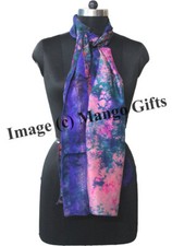 Indian Silk Sari Tie-Dye Scarf Wrap Dupatta Women Fashion Scarves Wholesale 5 Pc