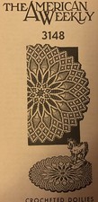  3148 AW Vintage Pineapple DOILY MAIL ORDER Pattern To Crochet Reproduction 