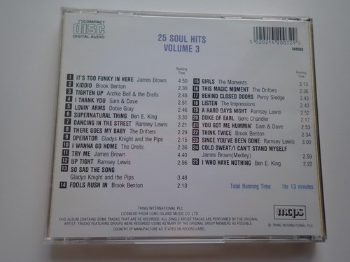 100 SOUL HITS - VARIOUS ARTIST 4XNM CDS BOX SET EU - Picture 7 of 13