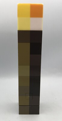 Think Geek Minecraft 11'' Light-Up Carry And Wall Mount Torch 2012 WORKING