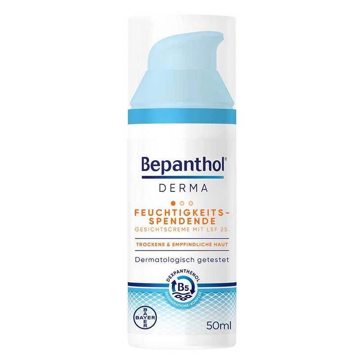 Bepanthol Derma feuchtigkeitsspendende Gesichtscreme LSF 25 · 1X50 ml · PZN 1652