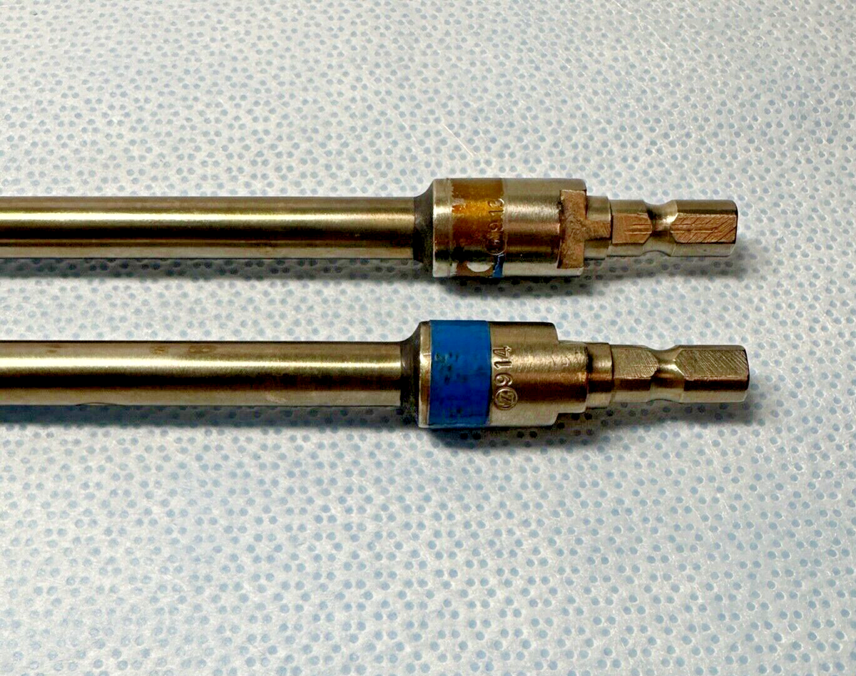 ICD インセルダム リマン　3点セット　USED Zimmer 914 Spiral Trochanteric Reamer & 913 Spiral Cortical Reamer