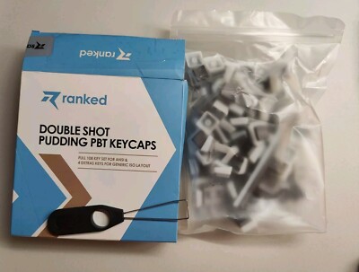 Ranked Double Shot Pudding PBT Keycaps 108 Keys, Coffee