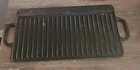 Vintage LODGE Grid/Iron Camp Cast Iron Reversible Griddle 7GI2 21” X 9.5” 7G12