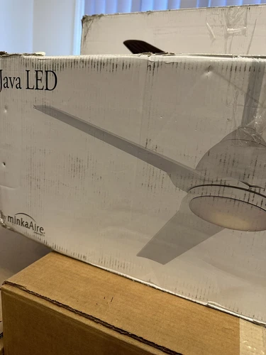 Minka-Aire F753L-CL Java - LED 54" 3-Blad Ceiling Fan, Coal Black Finish - Picture 2 of 5