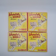 4 8MM Castle Film Adventure and Animal Movie reels s 638, 642 635, 637