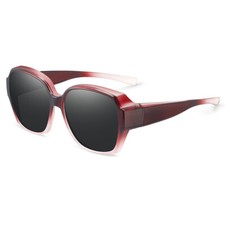 Polarized Fit Over Glasses Sunglasses Fitover Wrap Around Eyewear UV400 UK