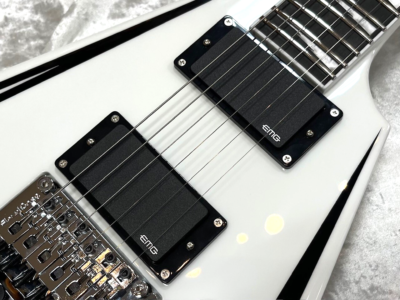 E-II by ESP SV WHITE w/BLACK STRIPES Electric Guitar From Japan | eBay