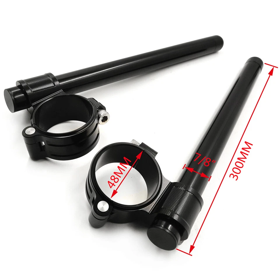 HTTMT- Clip CNC Barra de Mango 48mm Compatible con KAWASAKI EX250/Ninja 250R Foto 2 de 4