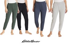 Eddie Bauer Women's 2-Pack Breathable Stretch Fleece Lounge Joggers, Colors/Size