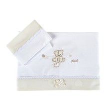 Set 3pz Lenzuola Culla Amelie Picci PC612809 Panna