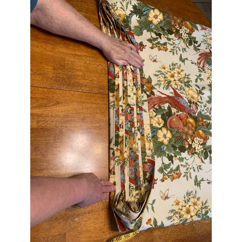 Waverly Heirloom Documents Fabric Yardage 54" Wide Floral & Bird Print Foto 4 de 4
