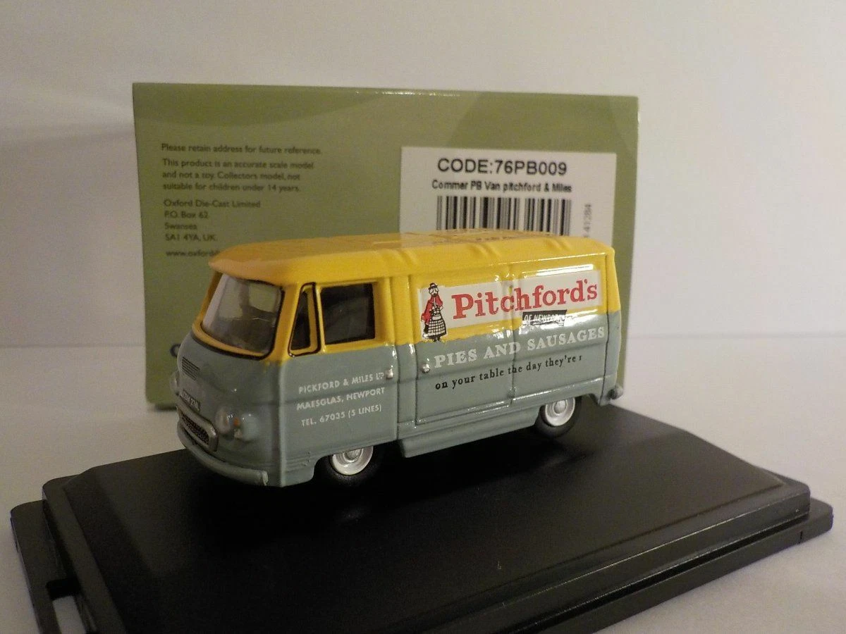 VANS Modello Commer PB Pitchford & Miles modellini auto pressofusione Oxford