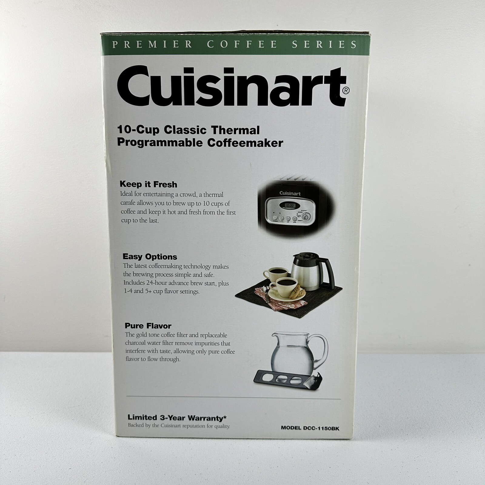 Cuisinart+DCC1150BK+10Cup+Programmable+Thermal+Coffee+Maker++Black