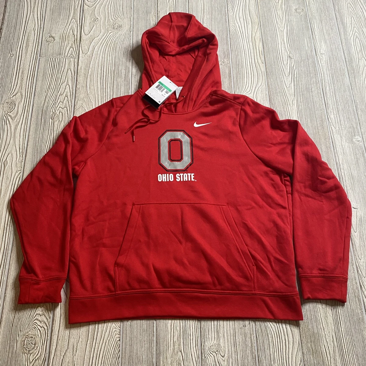 Nike Ohio State Buckeyes Block O Logo Pullover Hoodie Women s XL
