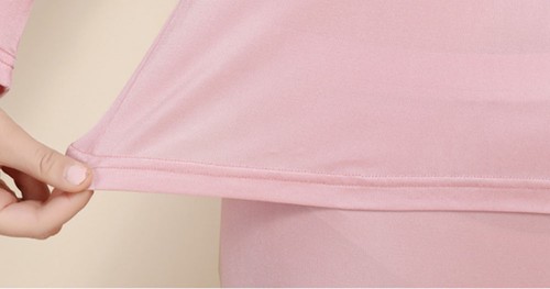 Women's Pure 100% Silk Knit Thermal Long Johns Set Silk Underwear S M L - Picture 7 of 17