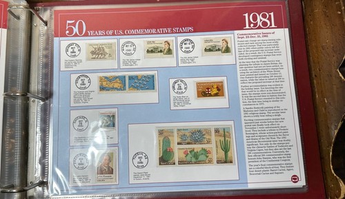 Postal Commemorative Society 50 Years Of US Commemorative Stamps 1950 - 1984 - Picture 7 of 23
