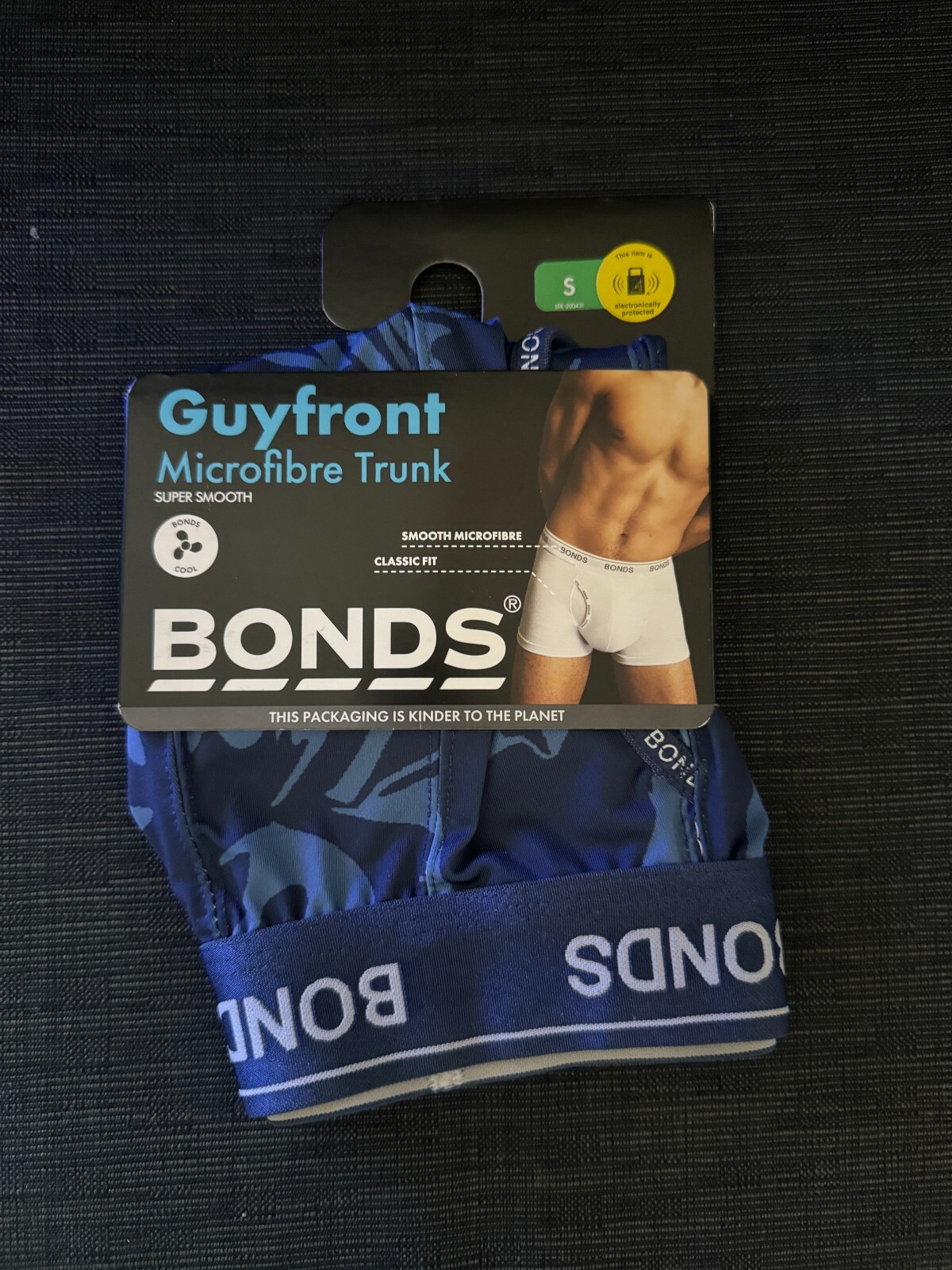 6 x Mens Bonds Microfibre Guyfront Trunks Underwear Circles & Stars 2Y5