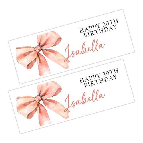 BANNER AUGURI PERSONALIZZATO NOME RAGAZZE FESTA BAMBINI DECORAZIONE - Foto 6 di 13