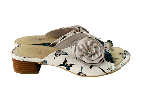 Spring Step L’artiste Slip On Heeled Sandals Women Size EU 42 Butterfly Novelty - Picture 5 of 11