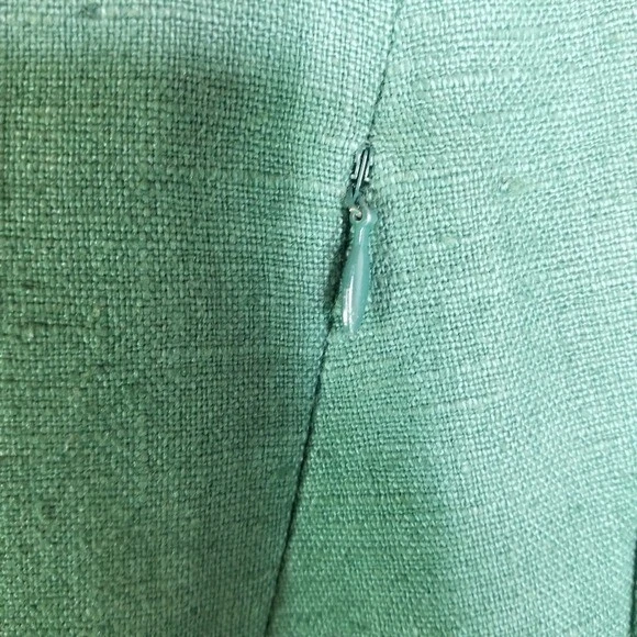 Akris Punto teal green linen cropped jacket women 6 - Image 3 of 4
