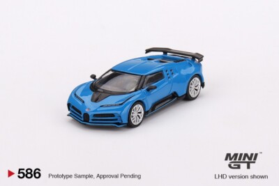 Mini GT 1:64 Bugatti Centodieci Blu Bugatti LHD Diecast Model Car MGT00586