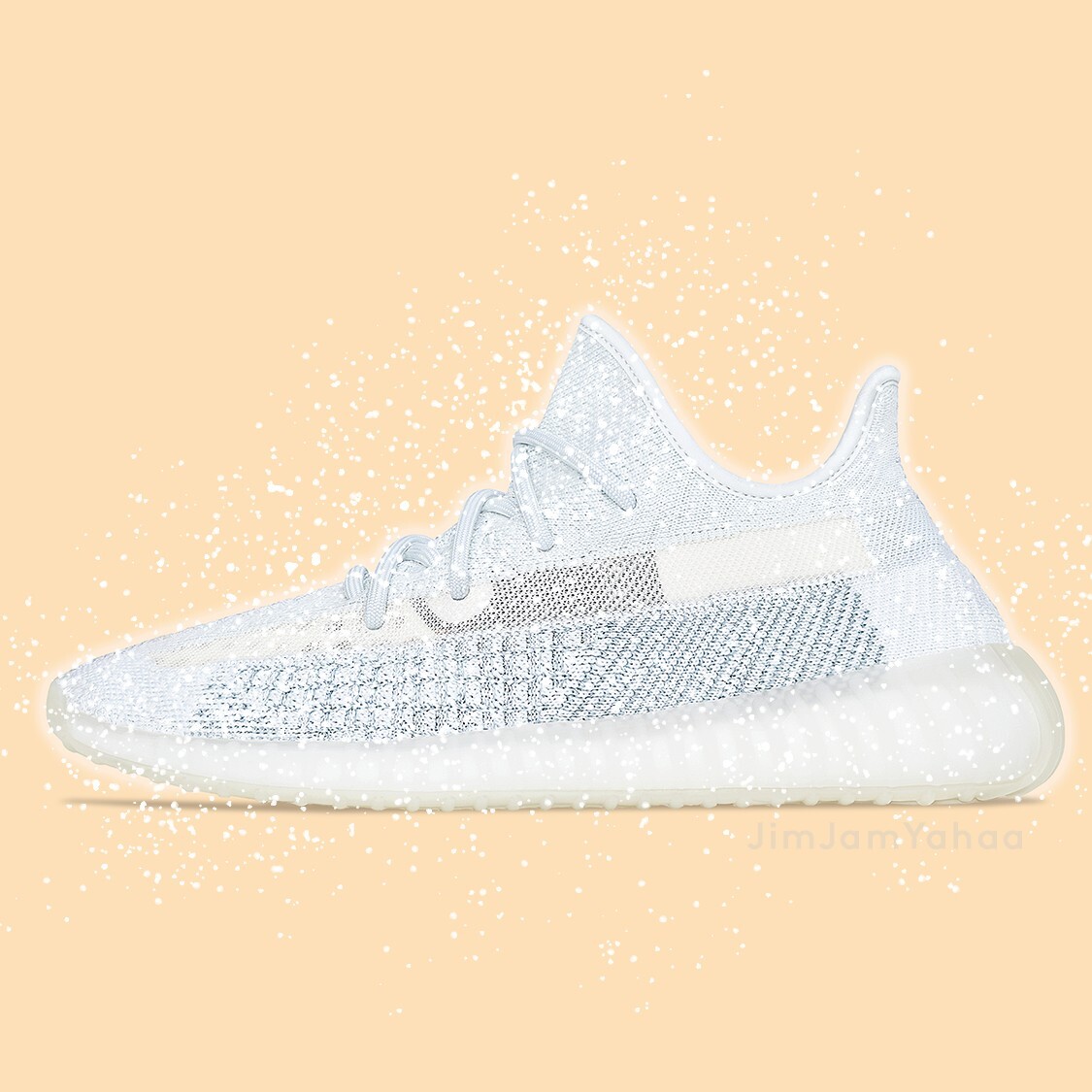 White Yeezy Yeezy Boost 35 V2 Cloud Reflective White Reflective