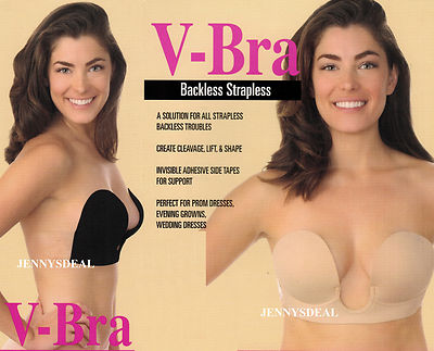 NWT Sexy DEEP U PLUNGE SELF STICK ADHESIVE V BRA BRIDAL PROM BACKLESS STRAPLESS | eBay NWT Sexy DEEP U PLUNGE SELF STICK ADHESIVE V BRA BRIDAL PROM BACKLESS STRAPLESS | eBay