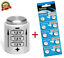 thumbnail 1  - Battery Adaptor for Kiev 60 Or 6S Ttl Prism +10 Batteries Button 1,5V LR44