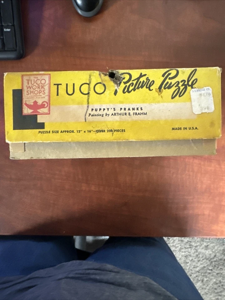 Rompecabezas Tuco Picture Puppy’s Pranks 200+ piezas gruesas 12”x16” de colección Foto 4 de 4