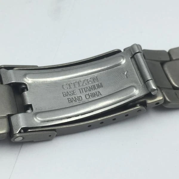 Reloj pulsera Citizen 0855-H10350 titanio vintage para hombre 19 mm SBZ100RM7 Foto 4 de 4